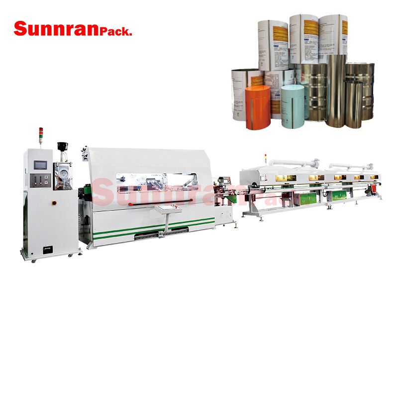Fully Automatic Can Welding Line with Powder Coating Machine and Induction Oven for Round Rectangular can